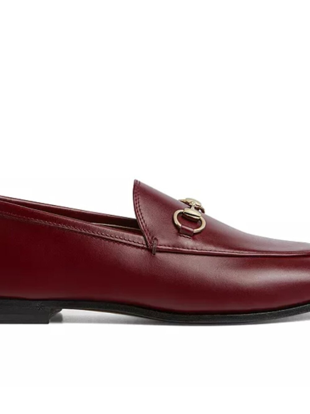 Gucci Jordaan horsebit-detailed leather loafers (rosso ancora/burgundy 37EU) - Picture 3 of 9